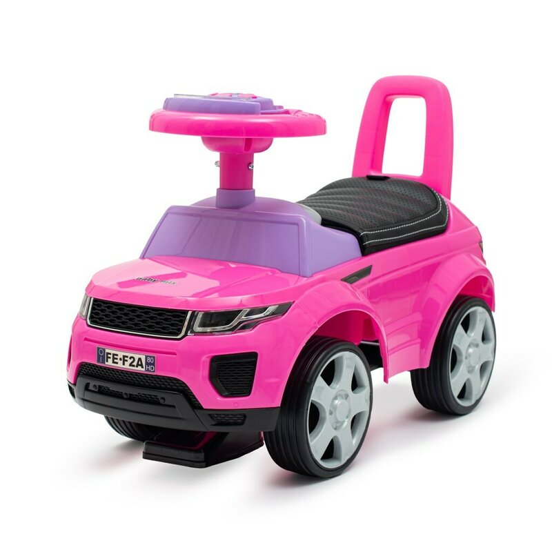 Vehicul ride-on, Baby Mix, Pana la 27 kg, Cu sezut moale din piele ecologica, Cu spatiu de depozitare, Cu melodii, 12 luni+, Pink