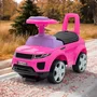 Vehicul ride-on, Baby Mix, Pana la 27 kg, Cu sezut moale din piele ecologica, Cu spatiu de depozitare, Cu melodii, 12 luni+, Pink - 5
