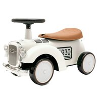 Vehicul ride-on, Baby Mix, Retro, Pana la 25 kg, Cu spatiu de depozitare, 12-36 luni, Beige