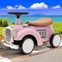 Vehicul ride-on, Baby Mix, Retro, Pana la 25 kg, Cu spatiu de depozitare, 12-36 luni, Pink - 3