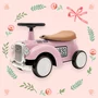 Vehicul ride-on, Baby Mix, Retro, Pana la 25 kg, Cu spatiu de depozitare, 12-36 luni, Pink - 5
