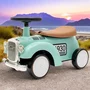 Vehicul ride-on, Baby Mix, Retro, Pana la 25 kg, Cu spatiu de depozitare, 12-36 luni, Turquoise - 5