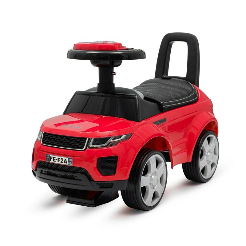 Vehicul ride-on, Baby Mix, SUV, Pana la 27 kg, Cu sezut moale din piele ecologica, Cu spatiu de depozitare, Cu melodii, 12+ luni, Red