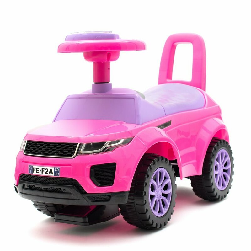 Vehicul ride-on, Baby Mix, SUV, Pana la 27 kg, Cu spatiu de depozitare, Cu melodii, 12-36 luni, Pink