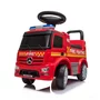 Vehicul ride-on, BabyTrold, Masina de pompieri, Model Mercedes, Cu lumini si sunete, Spatiu pentru depozitare, 12 luni+, 62.5x28.5x45 cm, Rosu - 5
