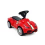 Vehicul ride-on, BabyTrold, Model Ferrari, Claxon pe volan, 18 luni+, Sustine 20 kg, 69.9x30.2x38.2 cm, Rosu - 4