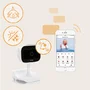 Video monitor, Lionelo, Babyline Go, Cu aplicatia dedicata Lionelo Smart, Mod de noapte 8m, Cu functie de iluminare, Pana la 5h functionare wireless, Comunicare bidirectionala, Rotatie 180 grade, Alb - 19
