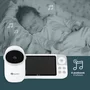 Video monitor, Petite&Mars, Eve 5.0, Ecran HD, Autonomie baterie pana la 16 ore, Raza de actiune 300m, Suport pentru pana la 4 camere, Comunicare bidirectionala, 8 melodii, Activare VOX la voce, Alb - 8