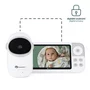 Video monitor, Petite&Mars, Eve 5.0, Ecran HD, Autonomie baterie pana la 16 ore, Raza de actiune 300m, Suport pentru pana la 4 camere, Comunicare bidirectionala, 8 melodii, Activare VOX la voce, Alb - 10