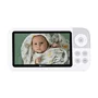 Video monitor, Petite&Mars, Eve 5.0, Ecran HD, Autonomie baterie pana la 16 ore, Raza de actiune 300m, Suport pentru pana la 4 camere, Comunicare bidirectionala, 8 melodii, Activare VOX la voce, Alb - 4