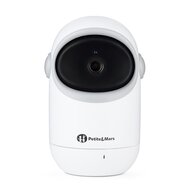 Video monitor, Petite&Mars, Eve 5.0, Ecran HD, Autonomie baterie pana la 16 ore, Raza de actiune 300m, Suport pentru pana la 4 camere, Comunicare bidirectionala, 8 melodii, Activare VOX la voce, Alb