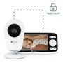 Video monitor, Petite&Mars, Nano 4.0, Ecran HD, Zoom digital 3×, Raza de actiune 300m, Suport pentru pana la 4 camere, Comunicare bidirectionala, 8 melodii, Alb - 10