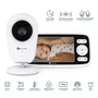 Video monitor, Petite&Mars, Nano 4.0, Ecran HD, Zoom digital 3×, Raza de actiune 300m, Suport pentru pana la 4 camere, Comunicare bidirectionala, 8 melodii, Alb - 1