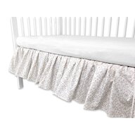 Volanas pentru saltea de patut, MimiNu, Premium, 120x60 cm, Din bumbac certificat Oeko Tex Standard 100, Meadow