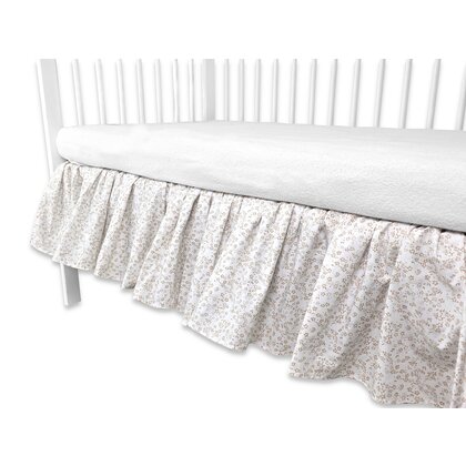 Volanas pentru saltea de patut, MimiNu, Premium, 120x60 cm, Din bumbac certificat Oeko Tex Standard 100, Meadow