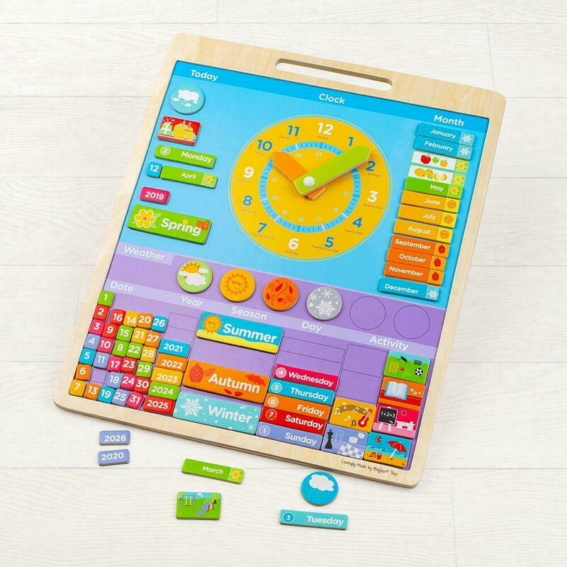 Bigjigs - calendar magnetic in limba engleza vremea