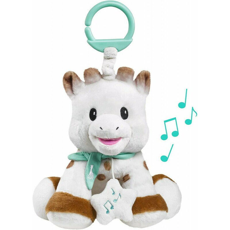 Vulli - jucarie muzicala girafa sophie 'pufoasa' 20 cm