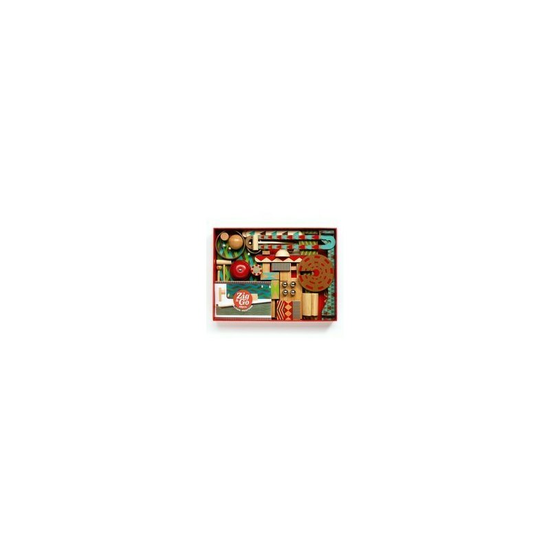 Djeco - zig & go , set de constructie trasee, 48 piese