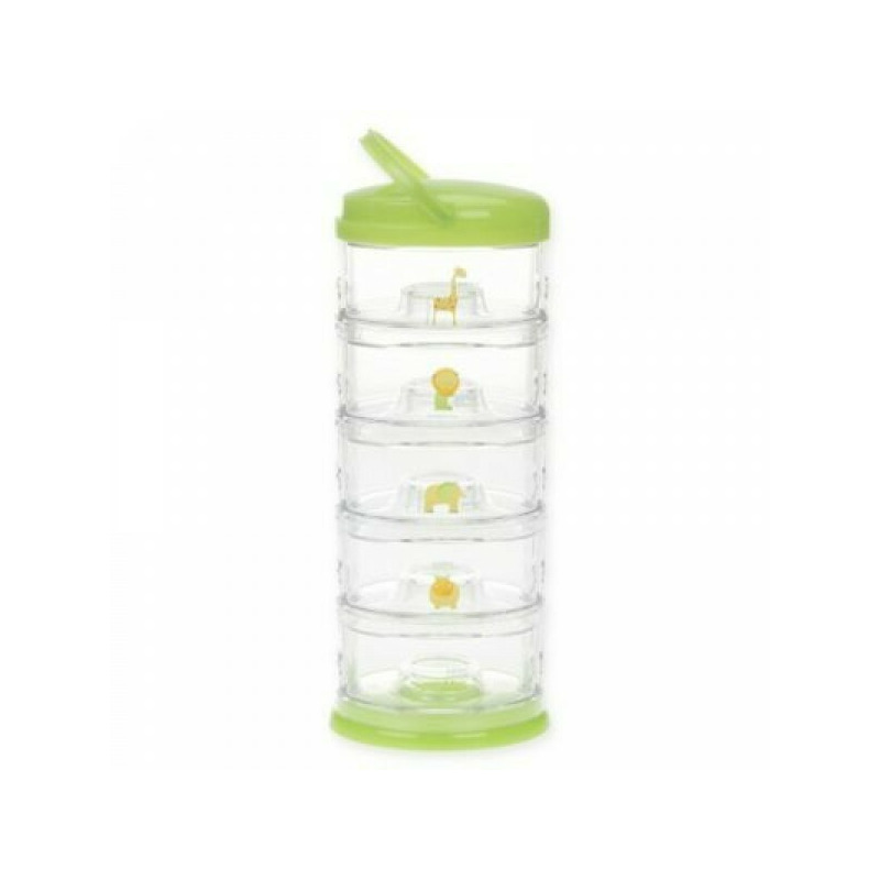 Zoo animal lime - set 5 recipiente suprapuse innobaby