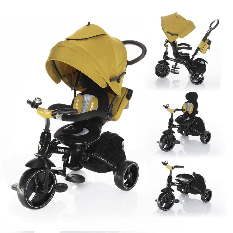 Zopa-41442 tricicleta 6 moduri de utilizare citi trike curry yellow