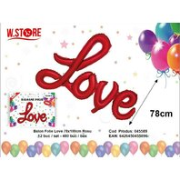 Balon folie Love 78X100 cm