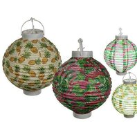 Deco abajur de hartie Tropical cu LED