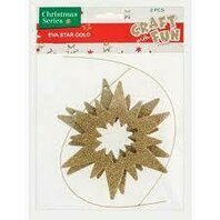 Decoratiune de Craciun cu agatoare-steluta aurie