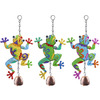 Decoratiune de gradina Clopotel de vant Broscuta 19 x 3.5 x 31cm