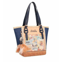 Geanta Tote Anekke Menire Tribe cu manere lungi, 33/26/13cm