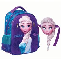 Ghiozdan Frozen de gradinita cu masca Elsa