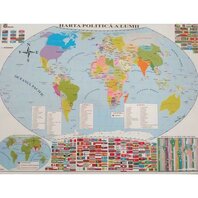 Harta fizica a Lumii. Harta politica a Lumii A3