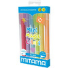Mini Markere Mitama cu doua capete culoare+sters 6 buc