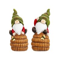 Pitic de gradina pe stup de albine, 2 modele, 17cm x 7.5cm x 10.5cm