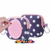 Pixie Pouch Albastru cu buline