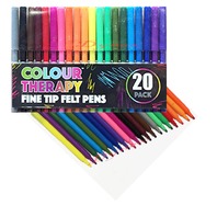 Colour Therapy - Carioci fine, 20 Culori