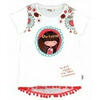 Tricou Anekke  Alb Traditional 6 Ani