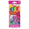 Trolls creioane colorate 12 culori