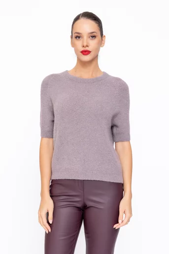 Bluză baby alpaca taupe BLT60803