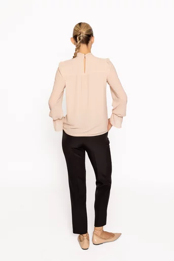 Bluză Caramel cu jabou crem B4639