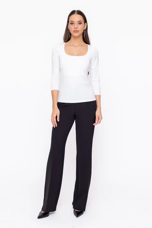 Bluză Caramel decolteu pătrat ivory B4604 thumbnail picture - 