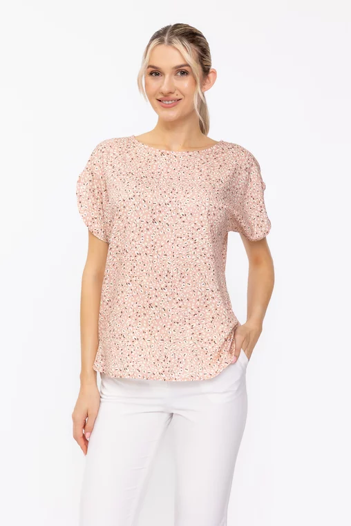 Bluză Caramel lejeră roz B4633 thumbnail picture - 