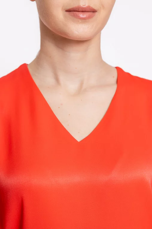 Bluza Caramel vâscoză satinată corai B4624 thumbnail picture - 