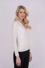 Bluza incretita in anchior ivory B4202 thumbnail picture - 