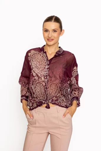 Bluză lejeră burgundy BLM60807