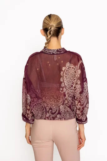 Bluză lejeră burgundy BLM60807