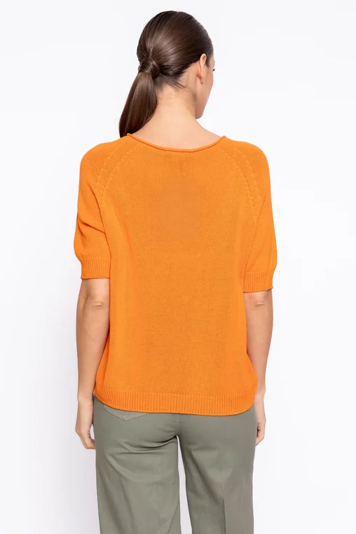 Bluză lejeră din bumbac orange BLT60204 thumbnail picture - 