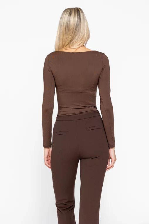 Body cu cupe maro BLO1006 thumbnail picture - 