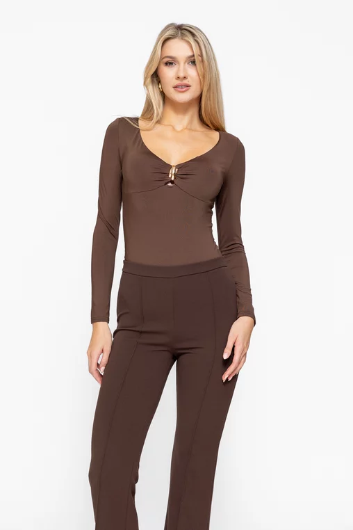 Body cu cupe maro BLO1006 thumbnail picture - 