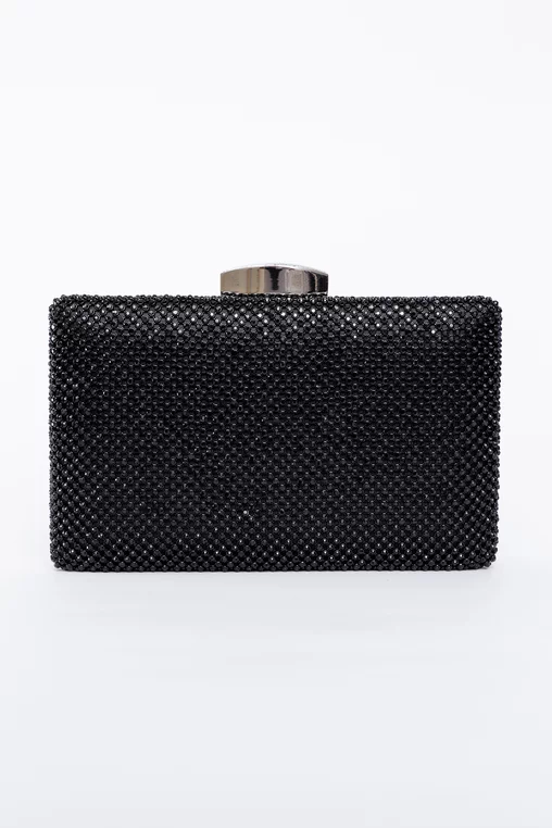 Clucth elegant decorat cu strasuri negru PAS0903 thumbnail picture - 