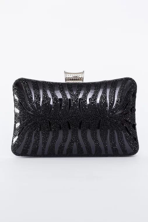 Clutch elegant negru PAS0905 thumbnail picture - 